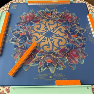 PRE-ORDER for July - Jeweled Lotus Mandala Mahjong Mat immagine 10