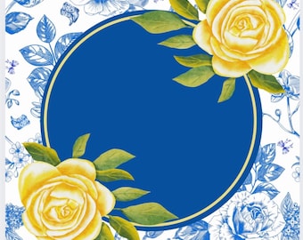 Yellow Rose of Texas Mahjong Mat