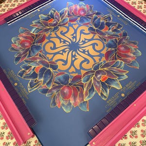 PRE-ORDER for July - Jeweled Lotus Mandala Mahjong Mat immagine 7