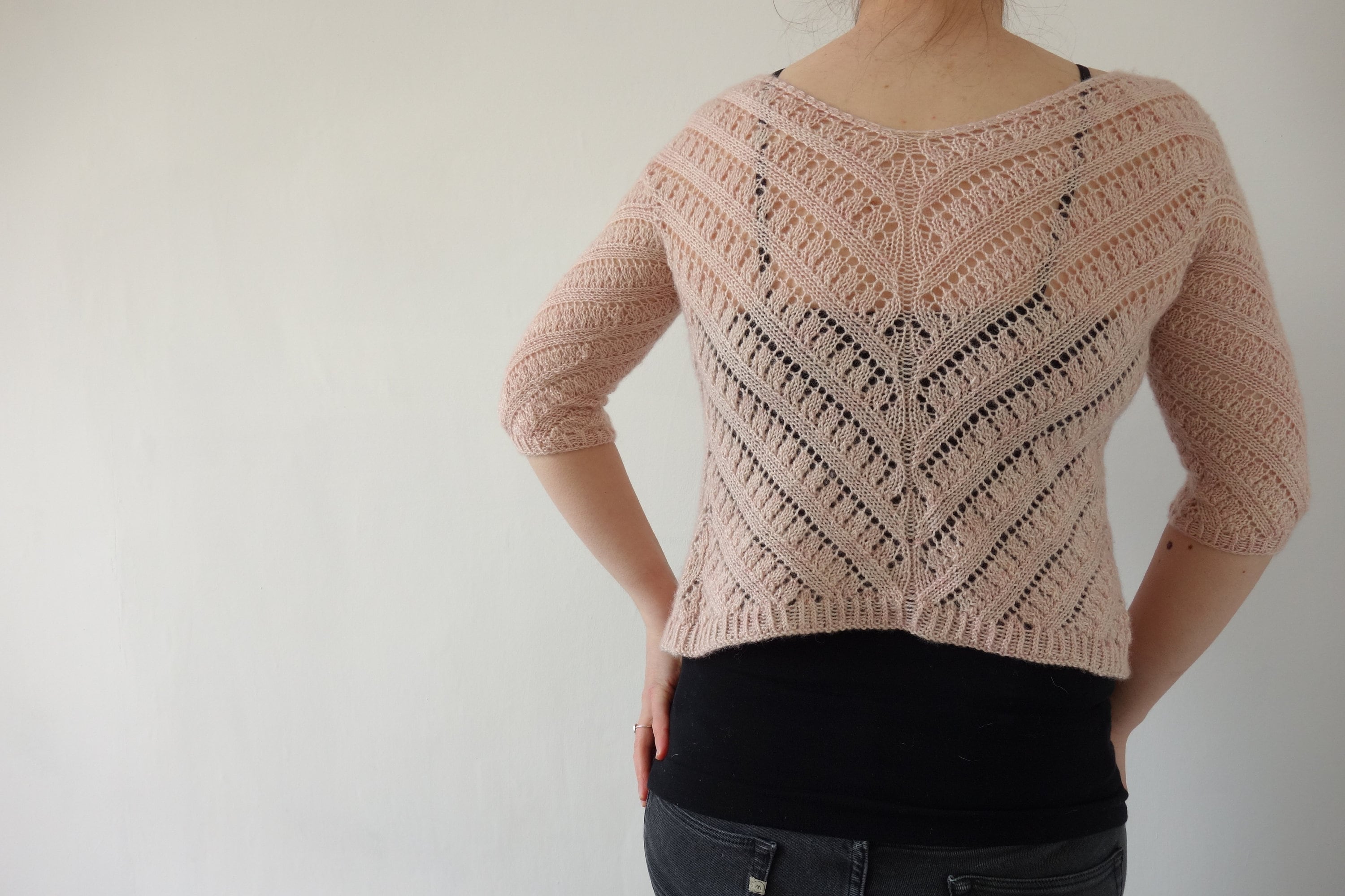 PATTERN Lace Cardigan Knitting Pattern / Cropped Handknit Cardigan ...