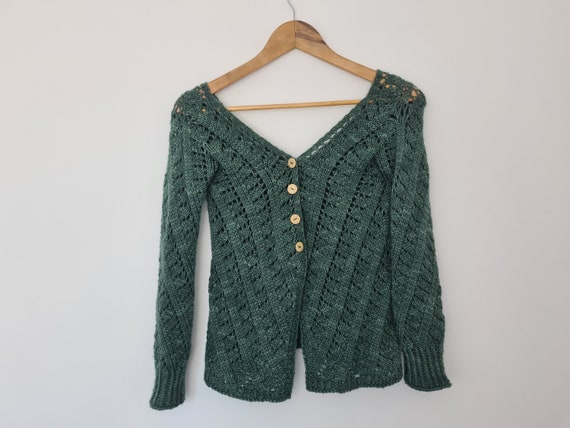 PATTERN Aran Lace Cardigan Knitting Pattern / Top Down PATTERN Aran Lace Cardigan Knitting Pattern / Top Down