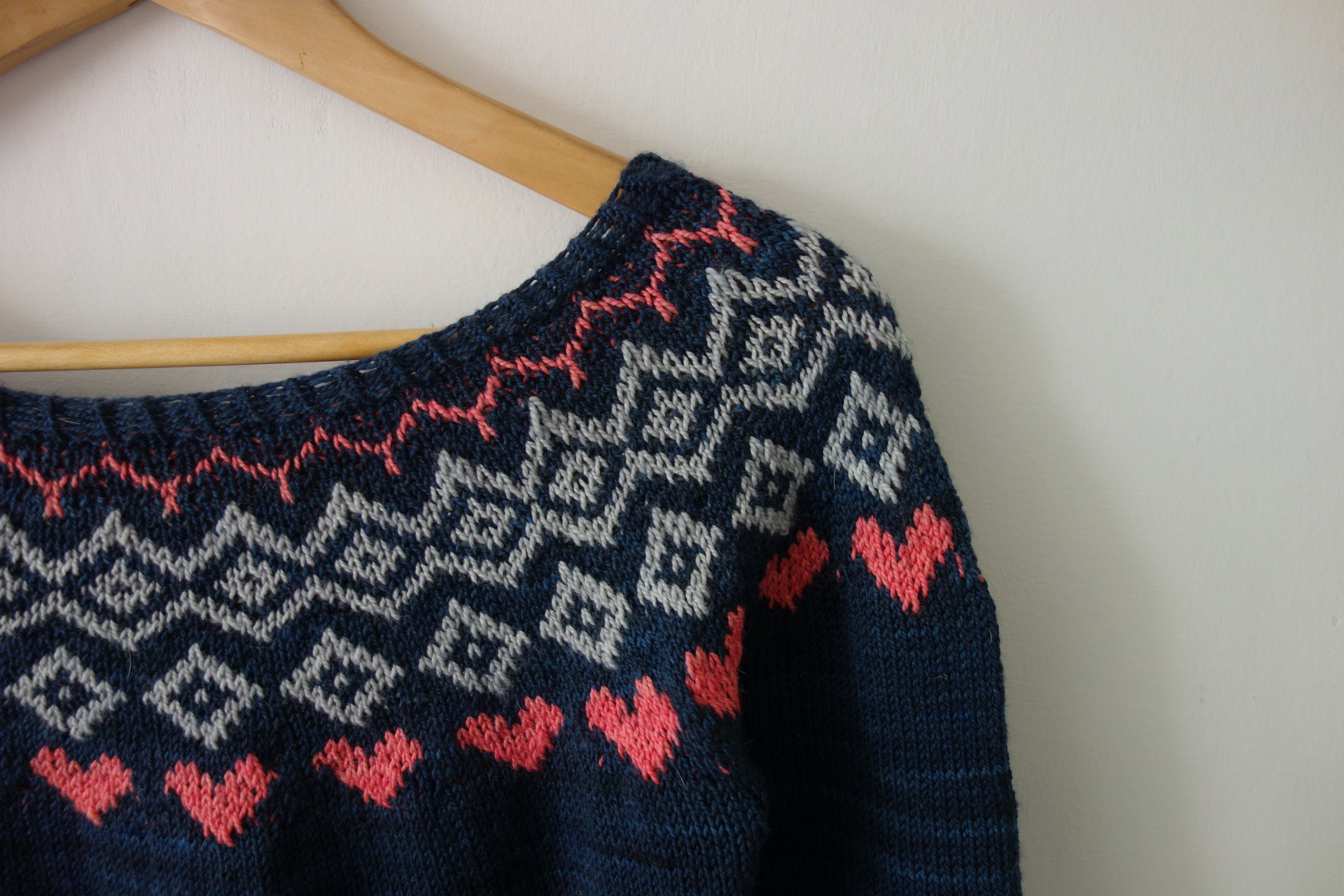 トップス Heart Fair Isle Knit Pullover Heart Fair Isle Knit Pullover