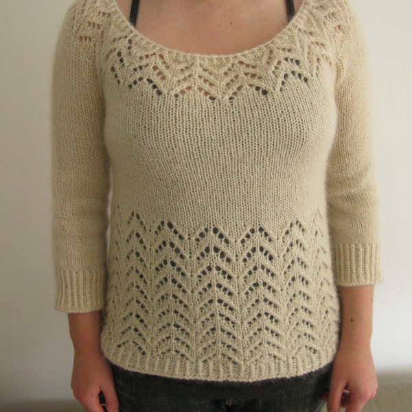 PATTERN Lace Sweater Pattern Pdf