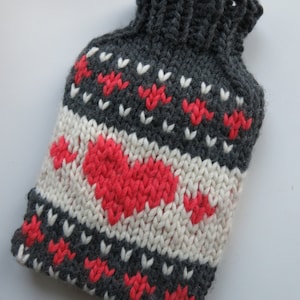 PATTERN Cute Hot Water Bottle Cover Pdf Knitting Pattern