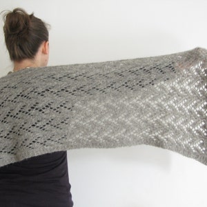 PATTERN Felted Lace Wrap Knitting Pattern PDF / Felted Lace Scarf Knitting Pattern / Felted Lace Shawl Knitting Pattern