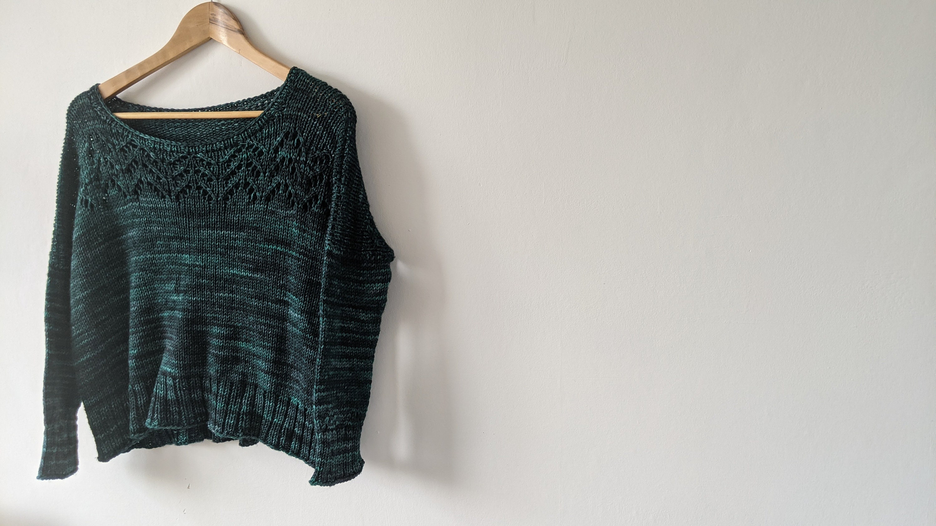 PATTERN Oversized Cropped Lace Sweater Knitting Pattern Pdf / Knit ...