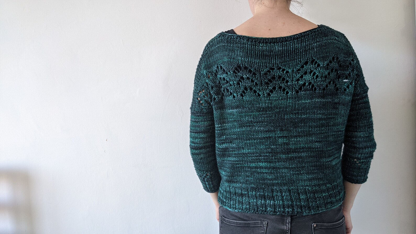 PATTERN Oversized Cropped Lace Sweater Knitting Pattern Pdf / Knit ...