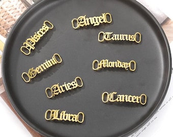 Personalized Name Shoe Nameplate in Gold, Silver, Custom Name Shoe Buckle, Shoe Lace Charm, Shoe Name Plate, Shoe Name Tag, Gifts