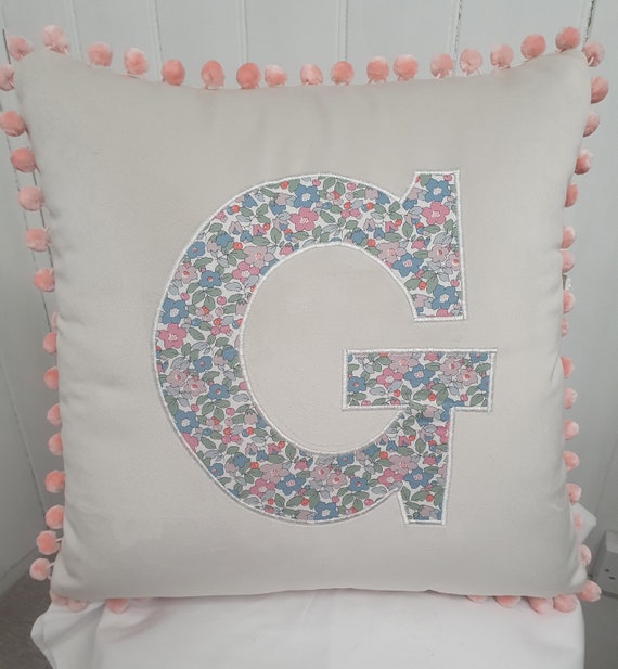 Personalised initial cushions hotsell