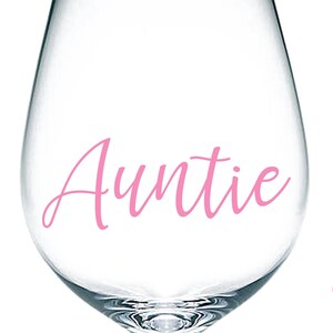 Tante - vinylsticker sticker transferlabel voor glazen, mokken, cadeauzakje, doos. Vieren, feest, verjaardag, familie, Moederdag, nieuwe baby