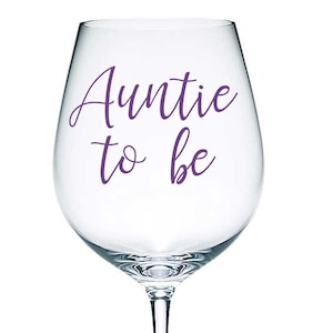 Aanstaande tante - vinyl sticker sticker transfer label voor glazen, mokken, fles, karaf, cadeauverpakking, vieren, nieuwe babyshower, aankondiging