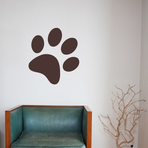 Large Paw Print Decorative Vinyl Wall Art Sticker Decal Mural. Home, Wall Decor, Mirror, Window, Car. Colour Blocking, Animal, Dog, Cat, Pet