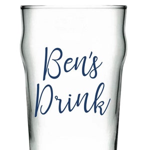 Étiquette de transfert autocollante en vinyle pour boisson personnalisée pour vin, bière, verres de pinte, bouteilles, carafe, chope, sac cadeau, boîte