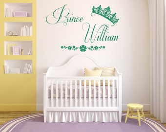 Once Upon a Time Prince Max Wall Sticker Decal Bed Room Nursery Art Boy//Baby