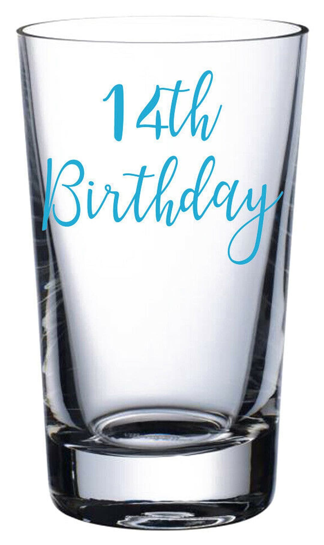 14th Birthday - Vinyl Sticker Decal Transfer Label for Glasses, Mugs ...