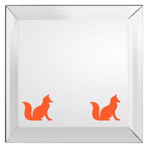 20 x winylowe naklejki w kształcie lisa, naklejka ścienna. Tworzenie kartek, scrapbooking, majsterkowanie, ściana, okno, lustro, meble, wystrój samochodu. Zwierzęta, natura