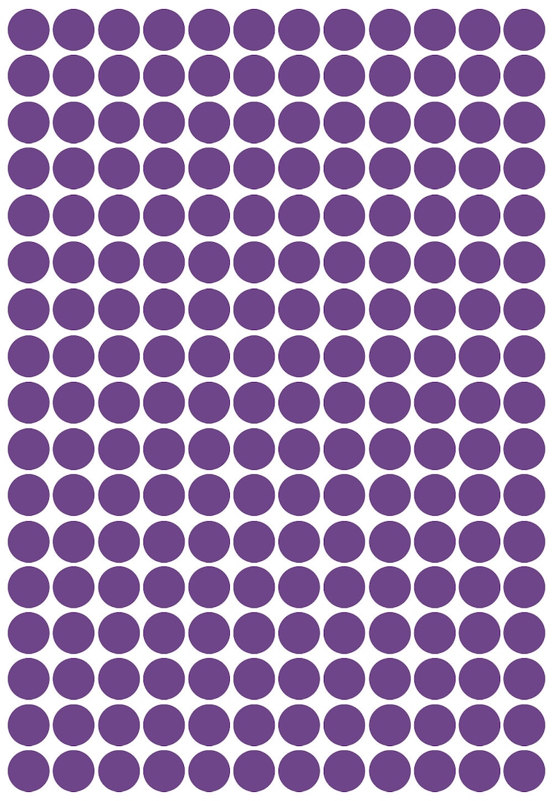 Cardmaking crafting Each 1.5cm Wide Self Adhesive 204 x polka dot spot Shape Vinyl Stickers Scrapbooking