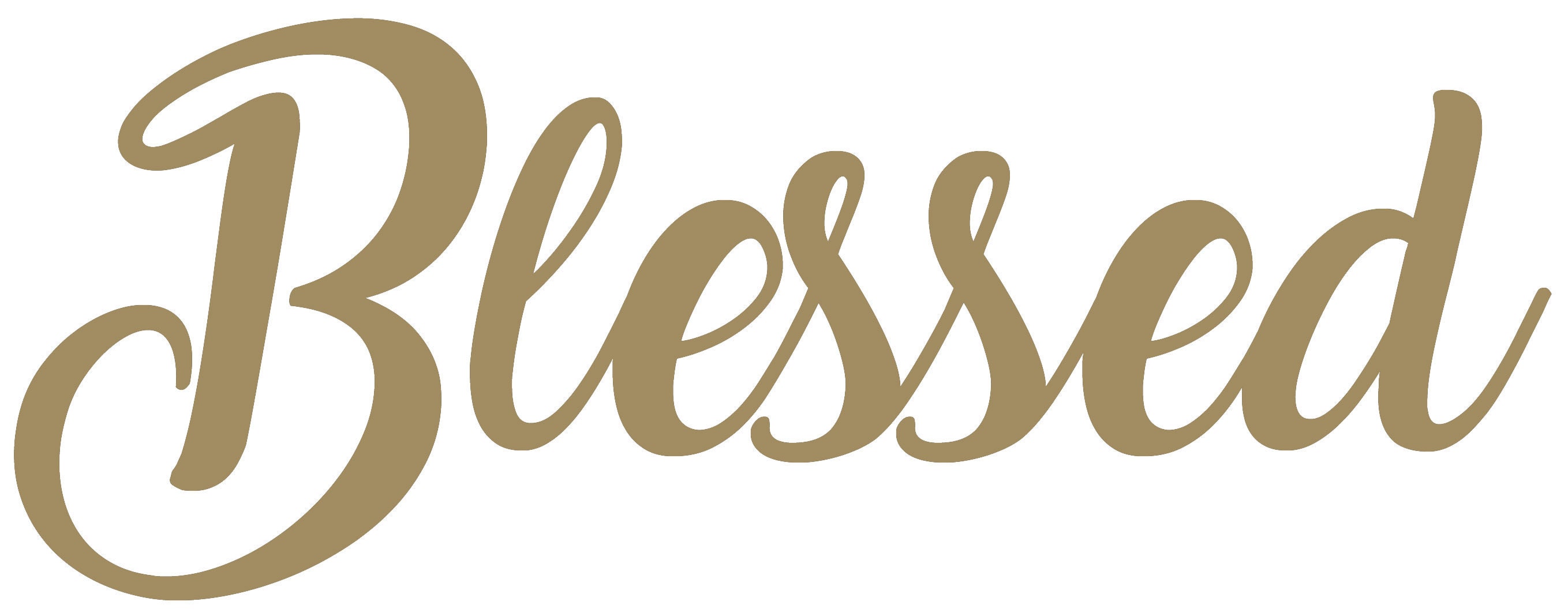 Blessed Quote Vinyl Wall Art Sticker Decal. Home Wall Decor. Etsy