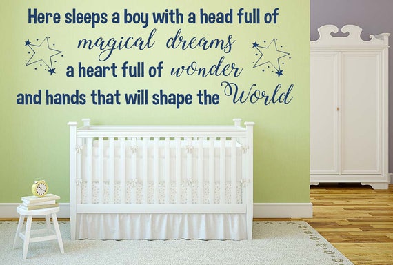 Twinkle Twinkle kids wall art decal sticker citation chambre papier peint Pépinière