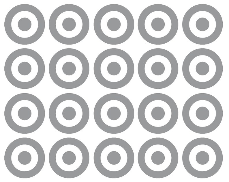 20 X Vinyl Target Bullseye Wall Art Stickers Mural Decal. Etsy