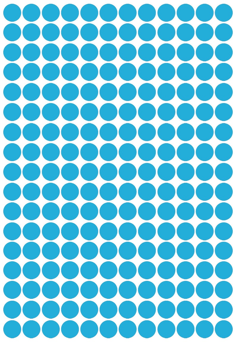 Cardmaking crafting Each 1.5cm Wide Self Adhesive 204 x polka dot spot Shape Vinyl Stickers Scrapbooking