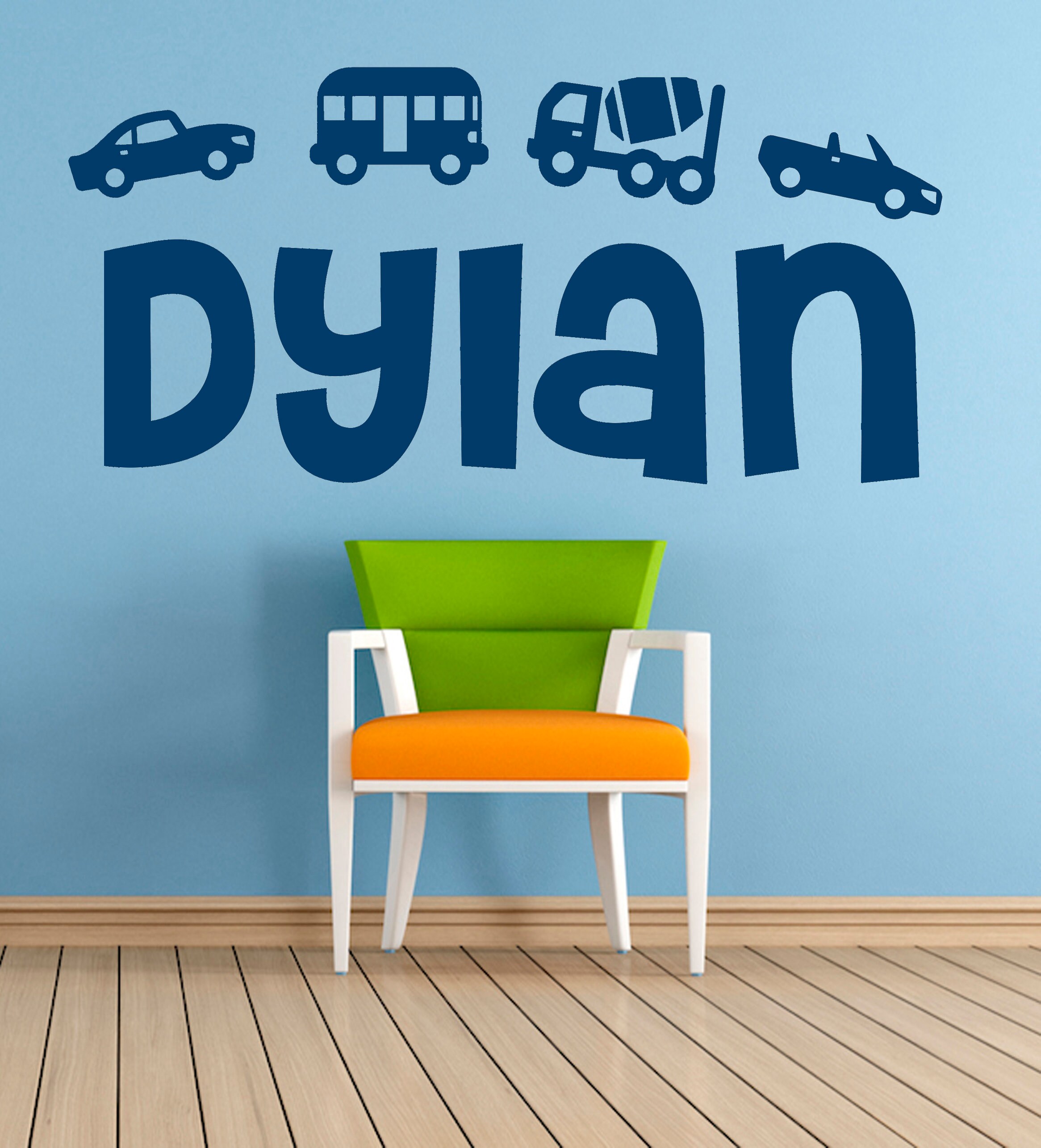 personalised playroom wall stickers