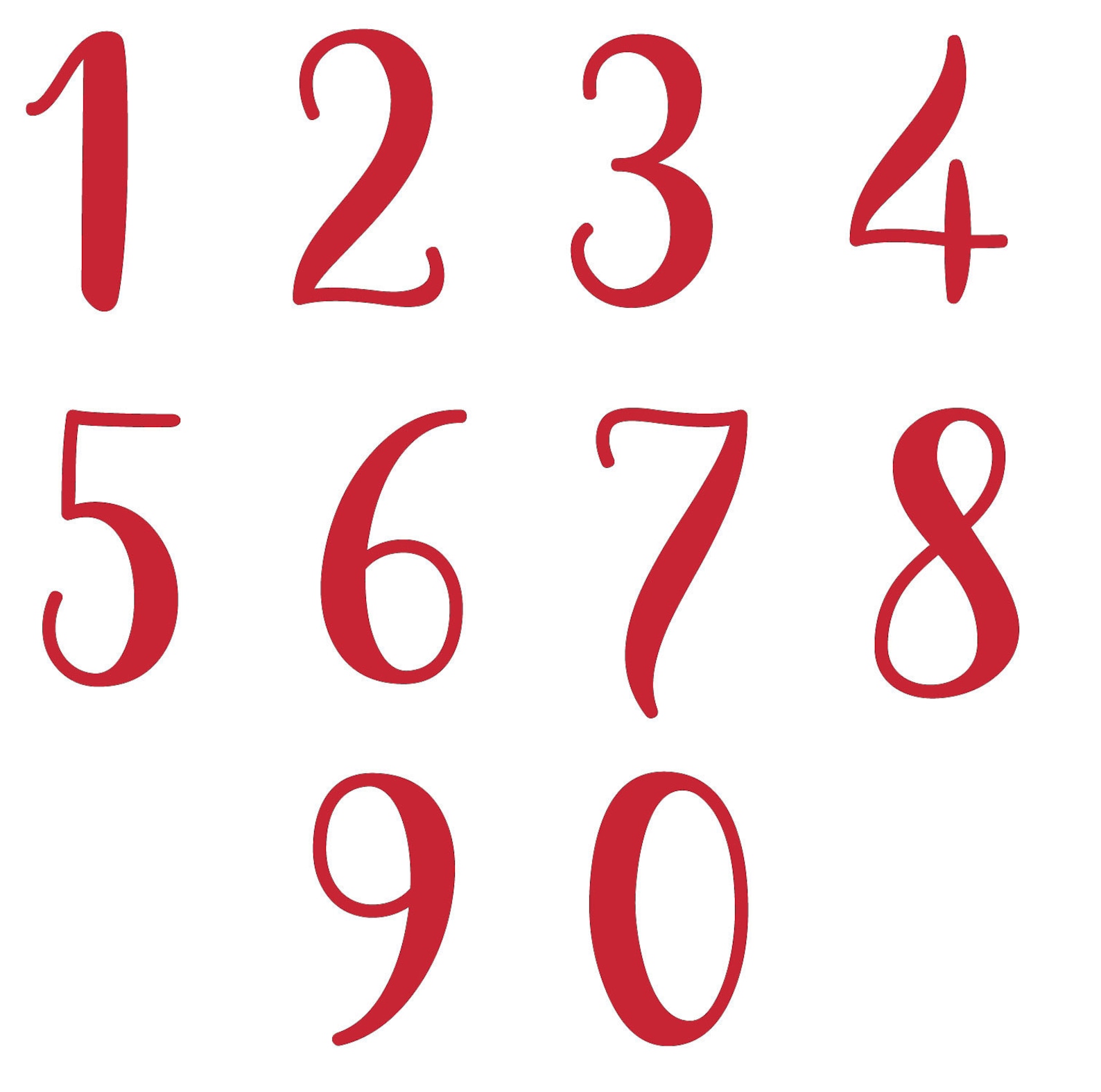 Vinyl Number Stickers Decal. Self Adhesive. House Door Etsy Canada