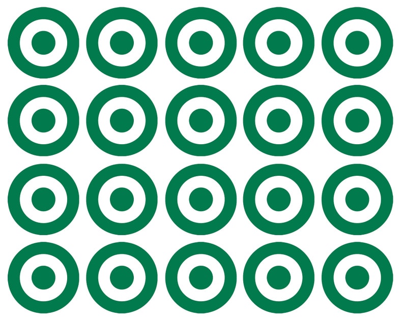 20 X Vinyl Target Bullseye Wall Art Stickers Mural Decal. Etsy