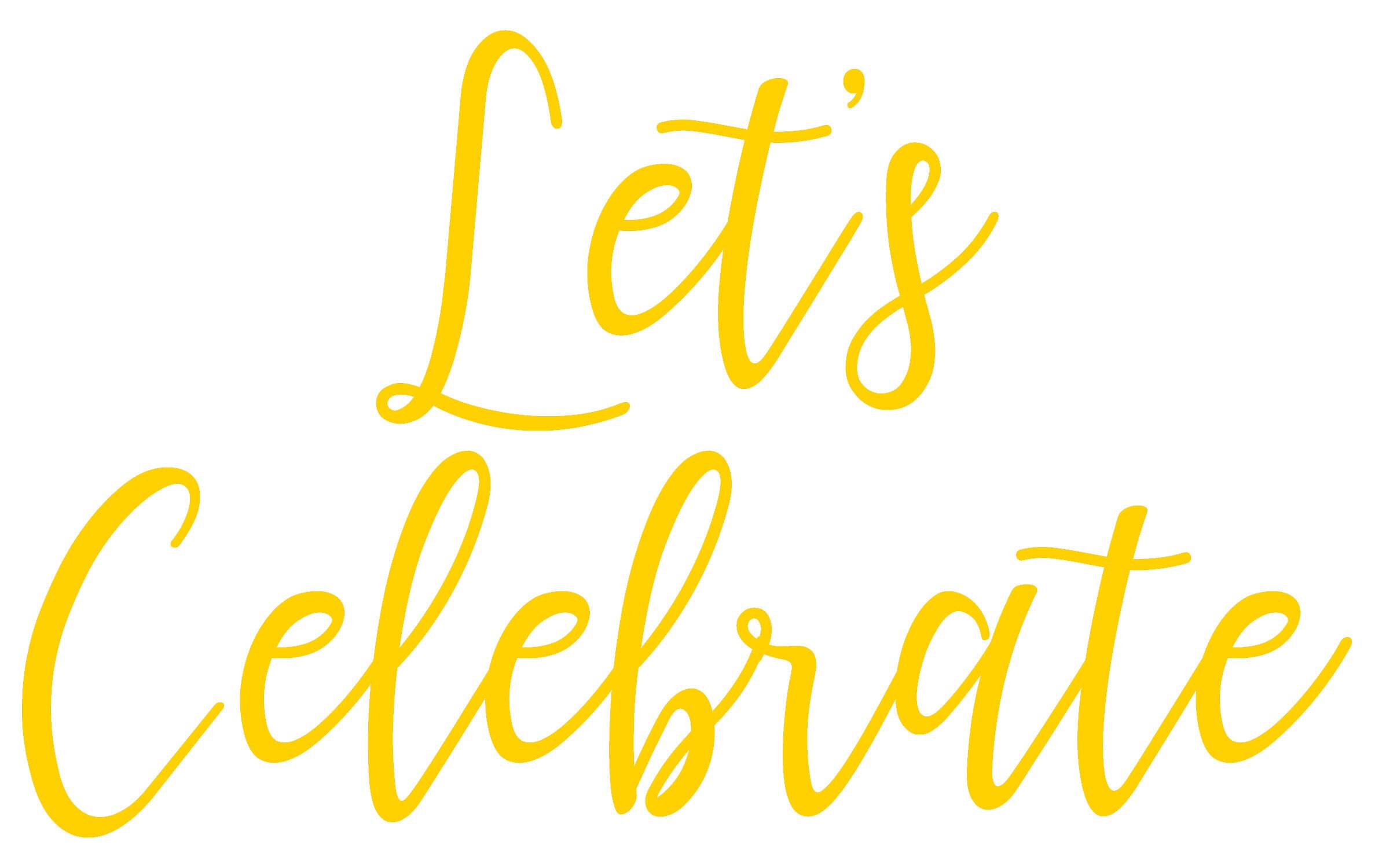 Let's Celebrate Vinyl Sticker Decal Transfer Label for - Etsy UK