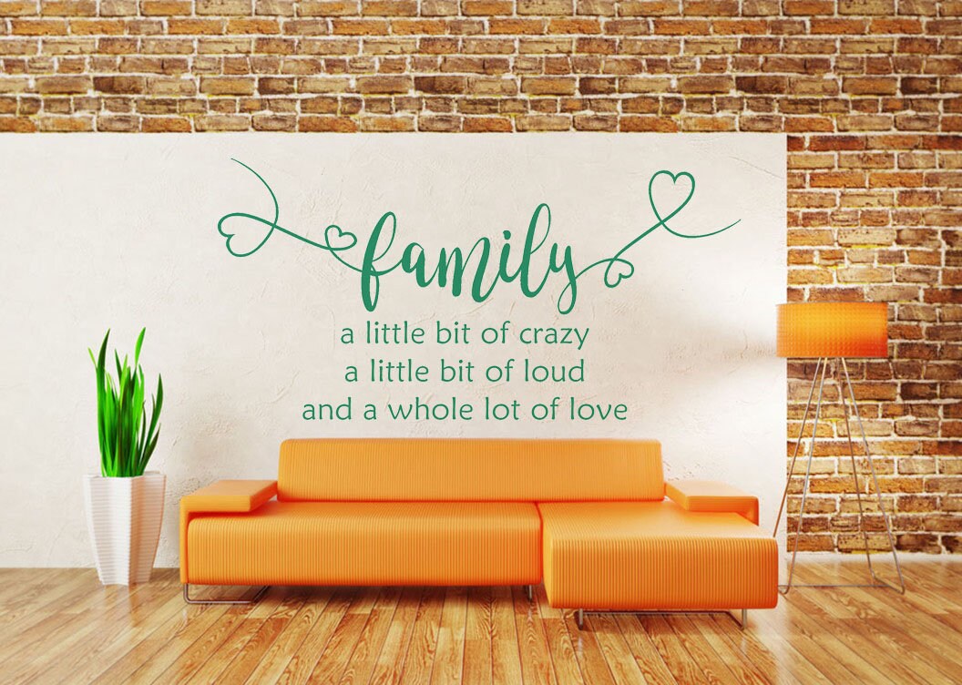 Family Quote Vinyl Wall Art Sticker Decal Mural Bedroom Etsy UK