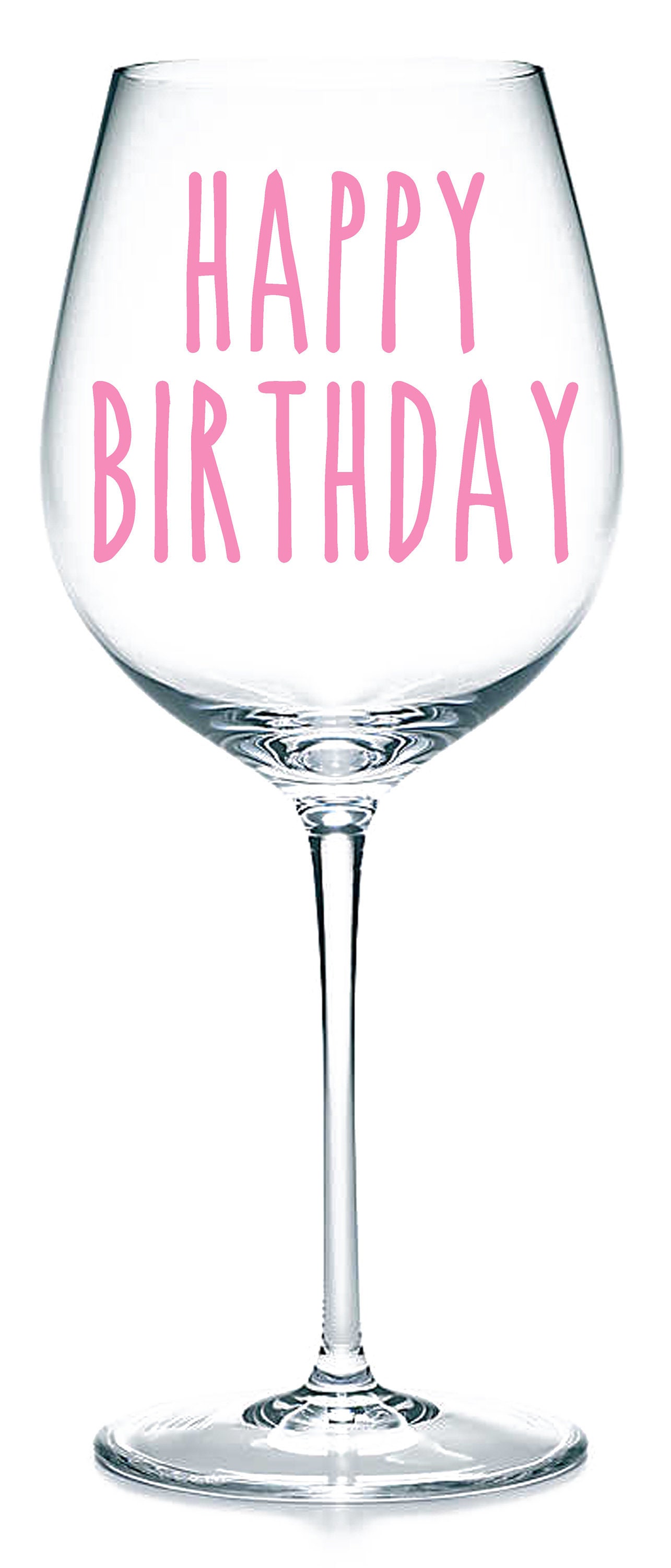 Happy Birthday Vinyl Sticker Decal Labels for Glasses Mugs. Etsy