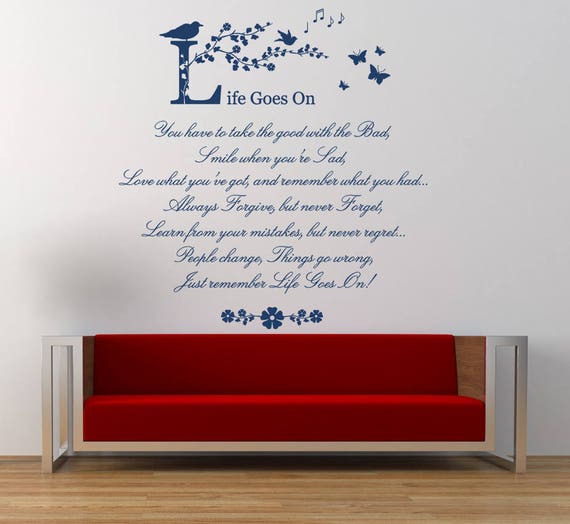 Because Someone We Love Quote Wall Art Sticker Vinyl Decal Transfer Mural