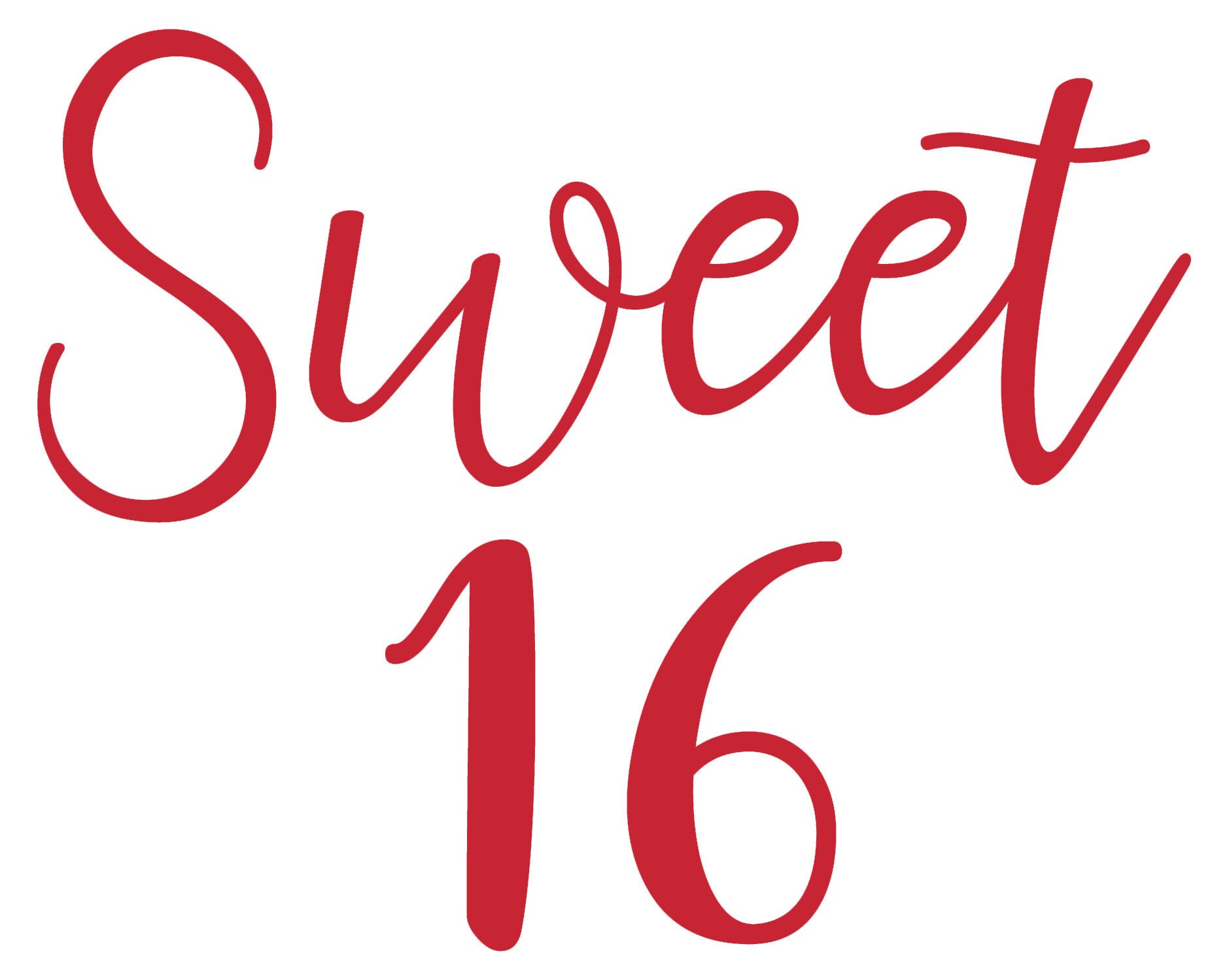 Sweet 16 Vinyl Sticker Decal Labels for Glasses Mugs. Etsy