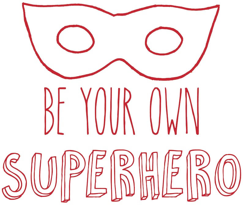 Be Your Own Superhero Quote Vinyl Wall Art Sticker Decal. Etsy UK