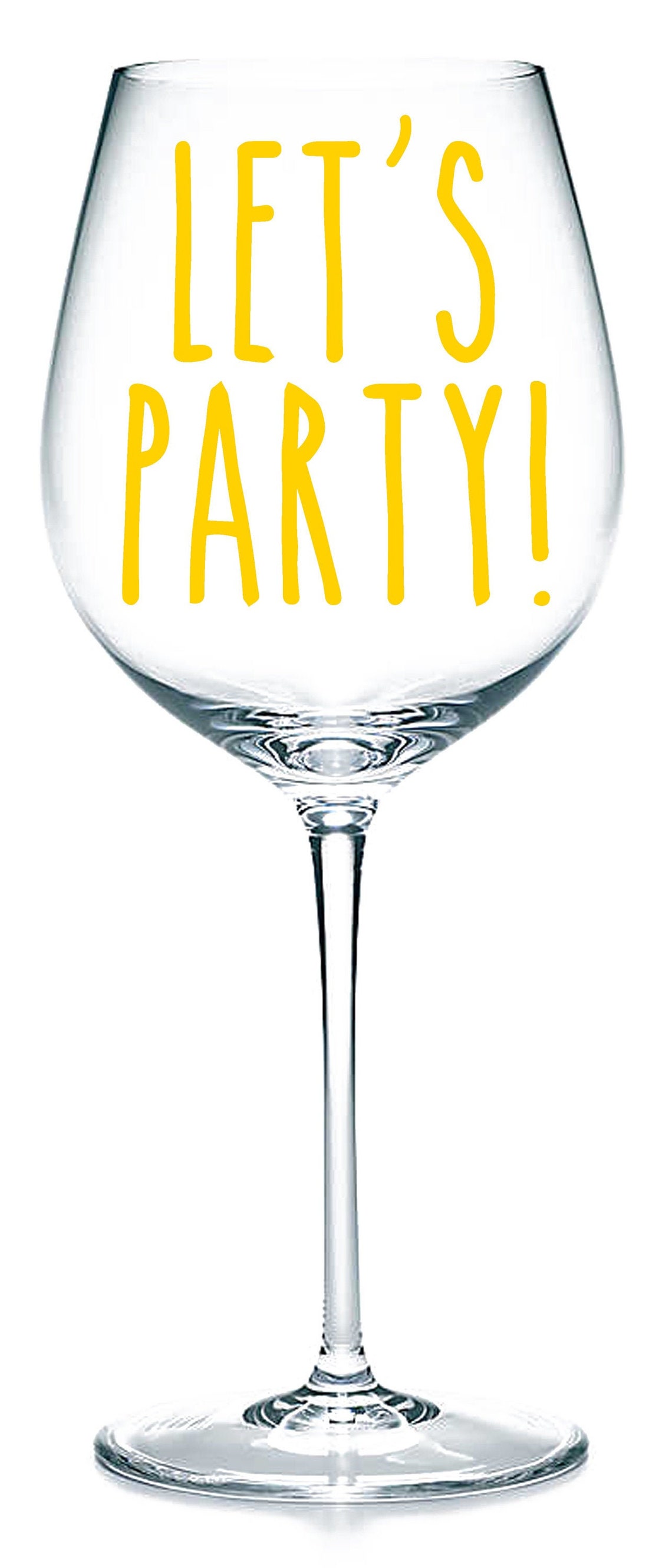 Let's Party Vinyl Sticker Decal Labels for Glasses Etsy