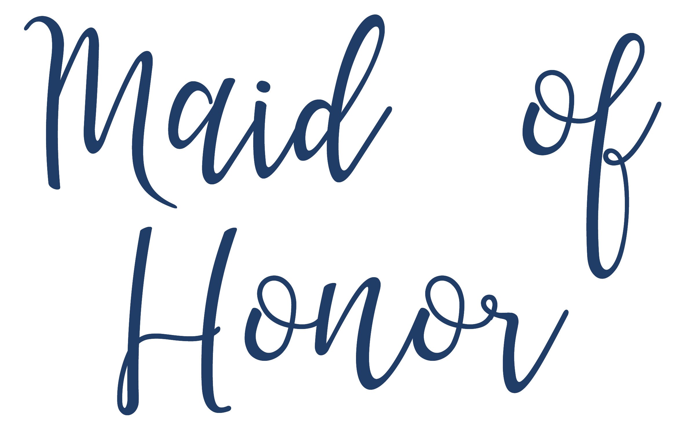 maid of honor design