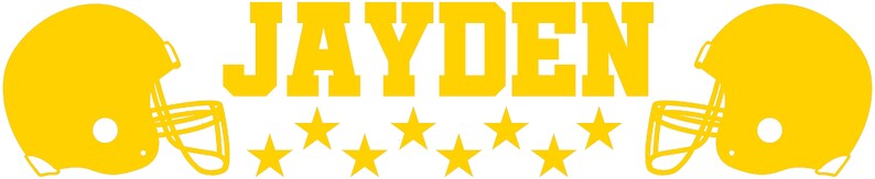 American Football Nursery Helmets Wall Decor Kids Personalised name Home Playroom Decal Vinyl Wall Art Sticker Children Bedroom