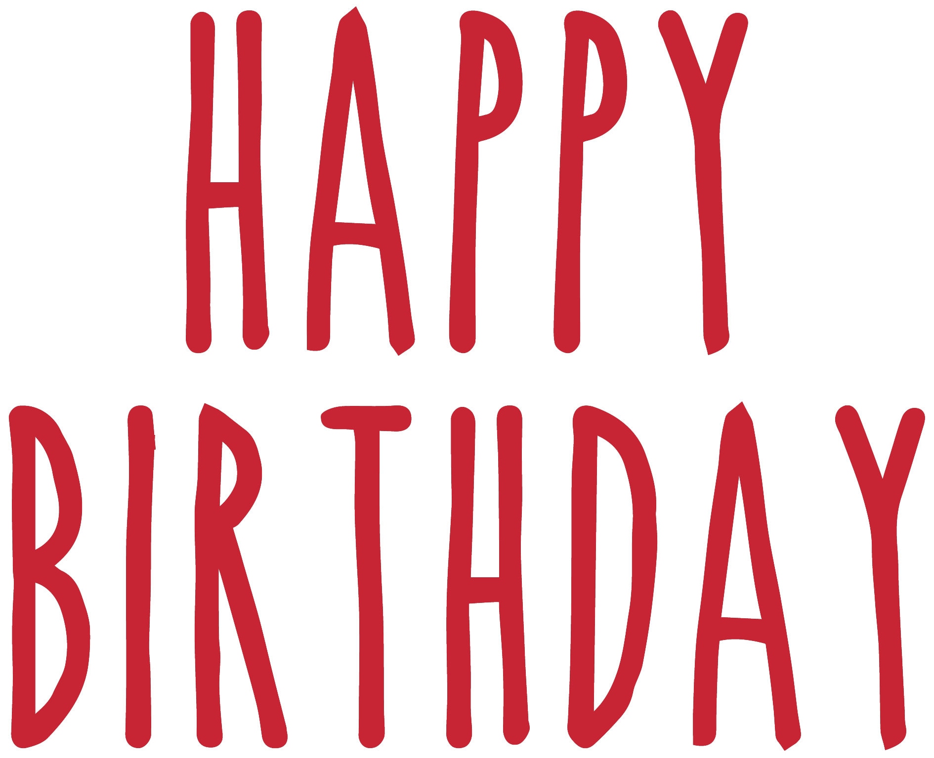 Happy Birthday Vinyl Sticker Decal Labels for Glasses Mugs. Etsy