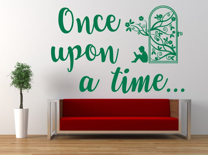 Once Upon A Time E Vinyl Wall Art Sticker Decal Home Image 0