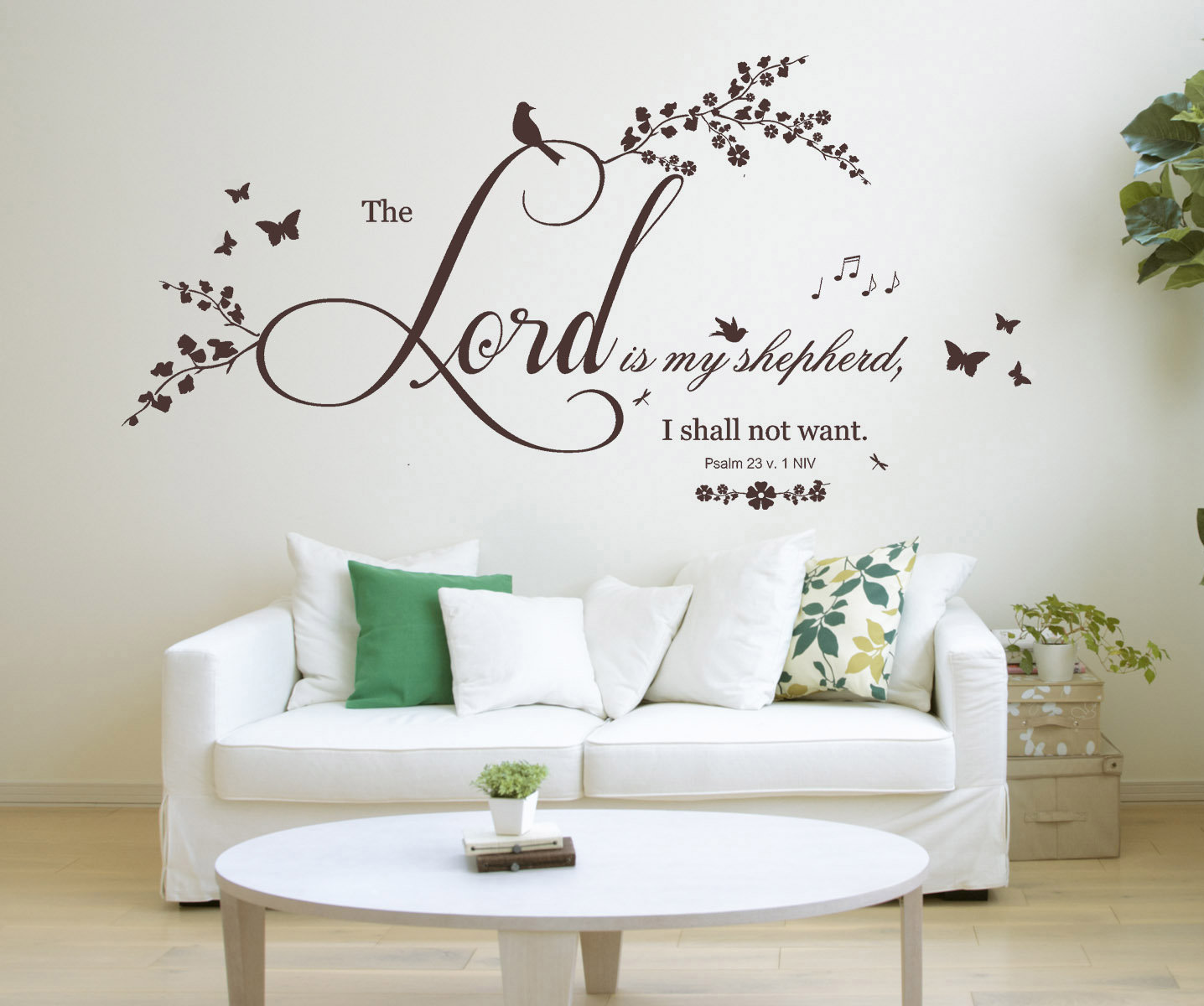 Psalm 23 V 1 Bible Quote Vinyl Wall Art Sticker Decal Mural. - Etsy Ireland Psalm 23 V 1 Bible Quote Vinyl Wall Art Sticker Decal Mural. - Etsy Ireland
