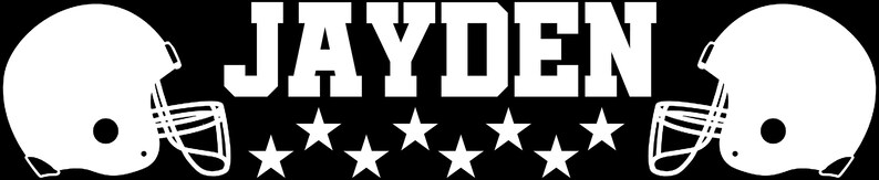 American Football Nursery Helmets Wall Decor Kids Personalised name Home Playroom Decal Vinyl Wall Art Sticker Children Bedroom
