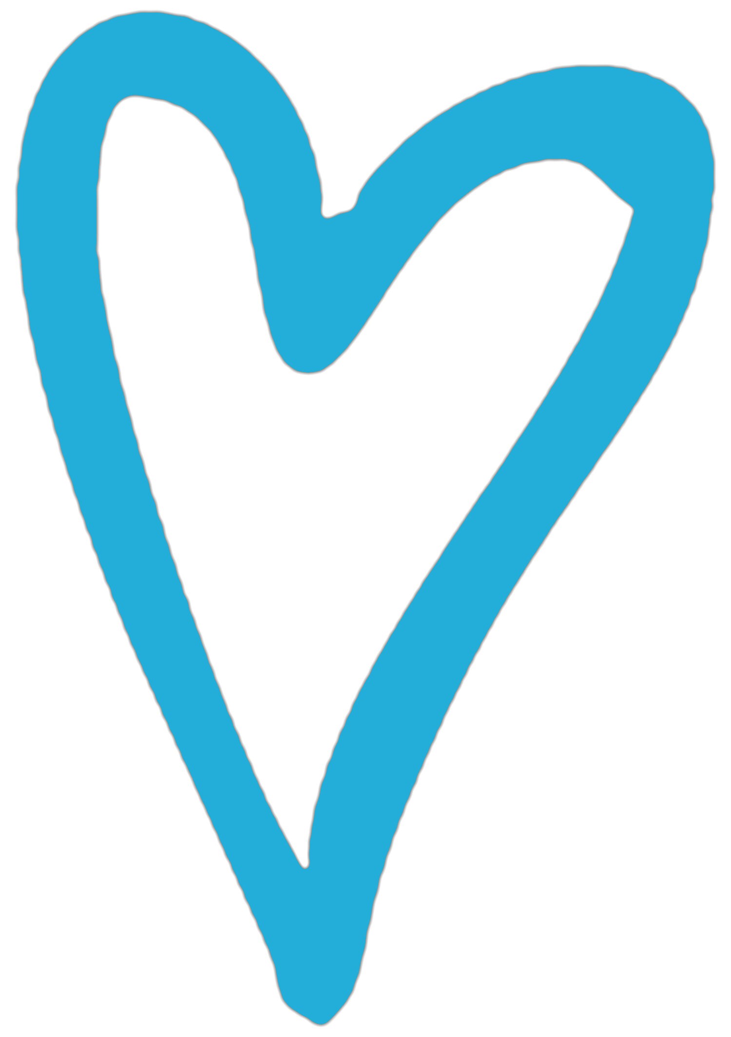 Large Hollow Heart Decorative Vinyl Wall Art Sticker Decal Mural. Home ...