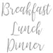 Breakfast Lunch Dinner Vinyl Sticker Decal Labels for Food - Etsy