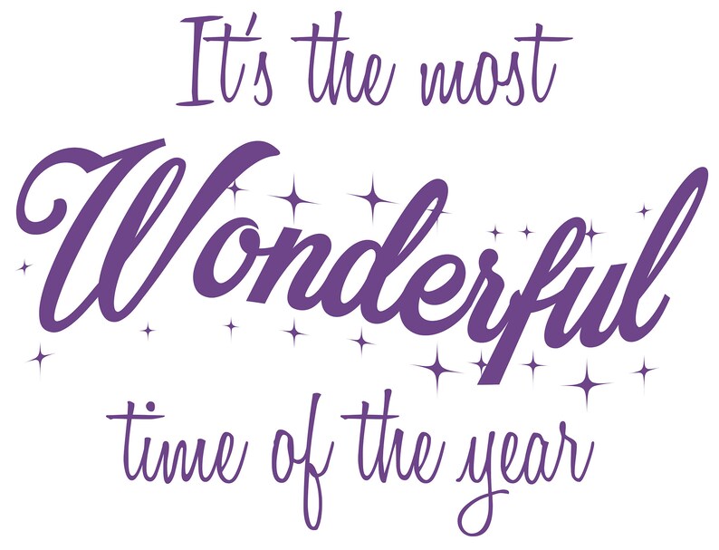 It's the Most Wonderful Time of the Year Quote Vinyl Etsy UK