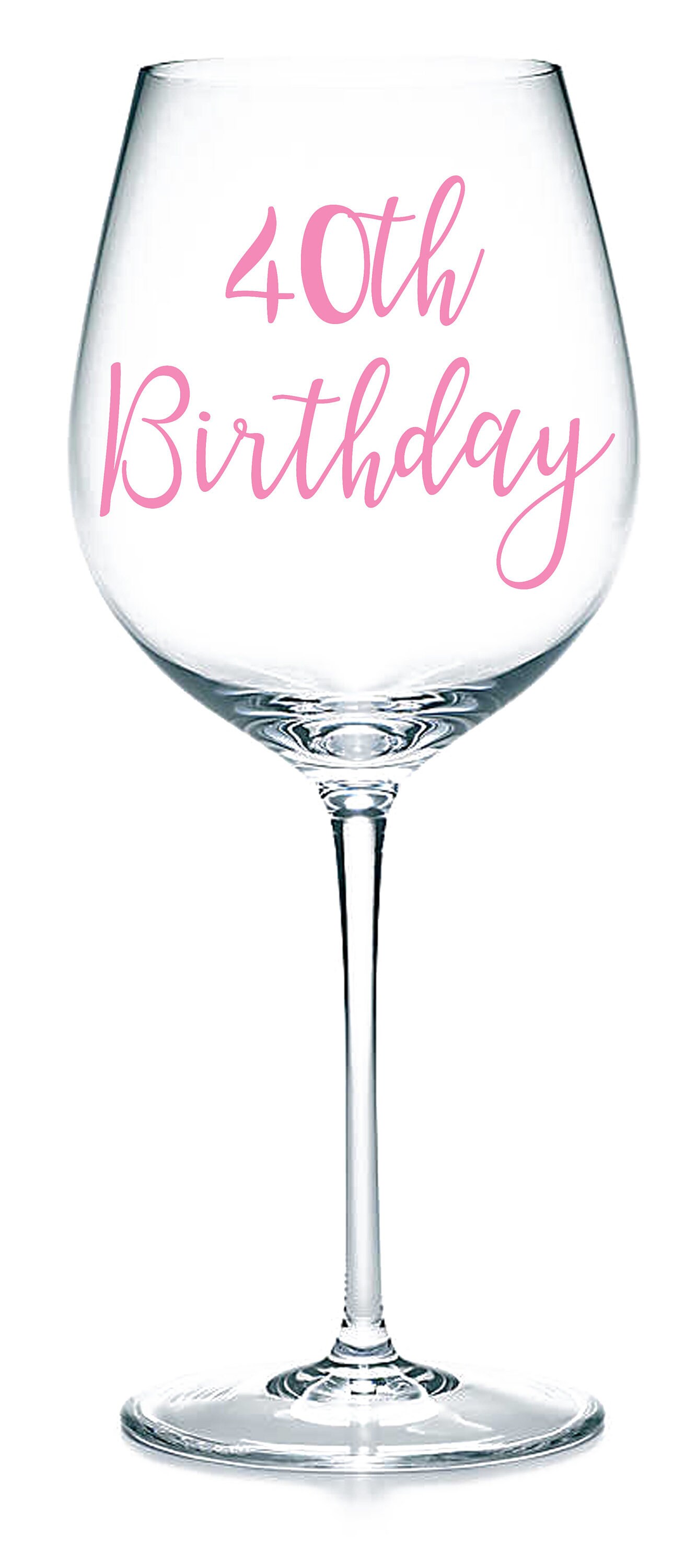 40th Birthday Vinyl Sticker Decal Labels for Glasses Mugs. | Etsy