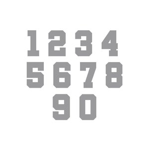 Adesivo con numero in vinile, decalcomania. Autoadesivo. Casa, porta, bidone della spazzatura, scatole di immagazzinaggio, organizzazione. 1 numero fornito per ordine. 0-9