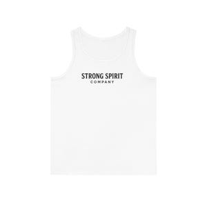 Strong Spirit Tank Top, Casual Essentials, Summer Gym Wear for Him, Softstyle Gift, Sleeveless Shirt