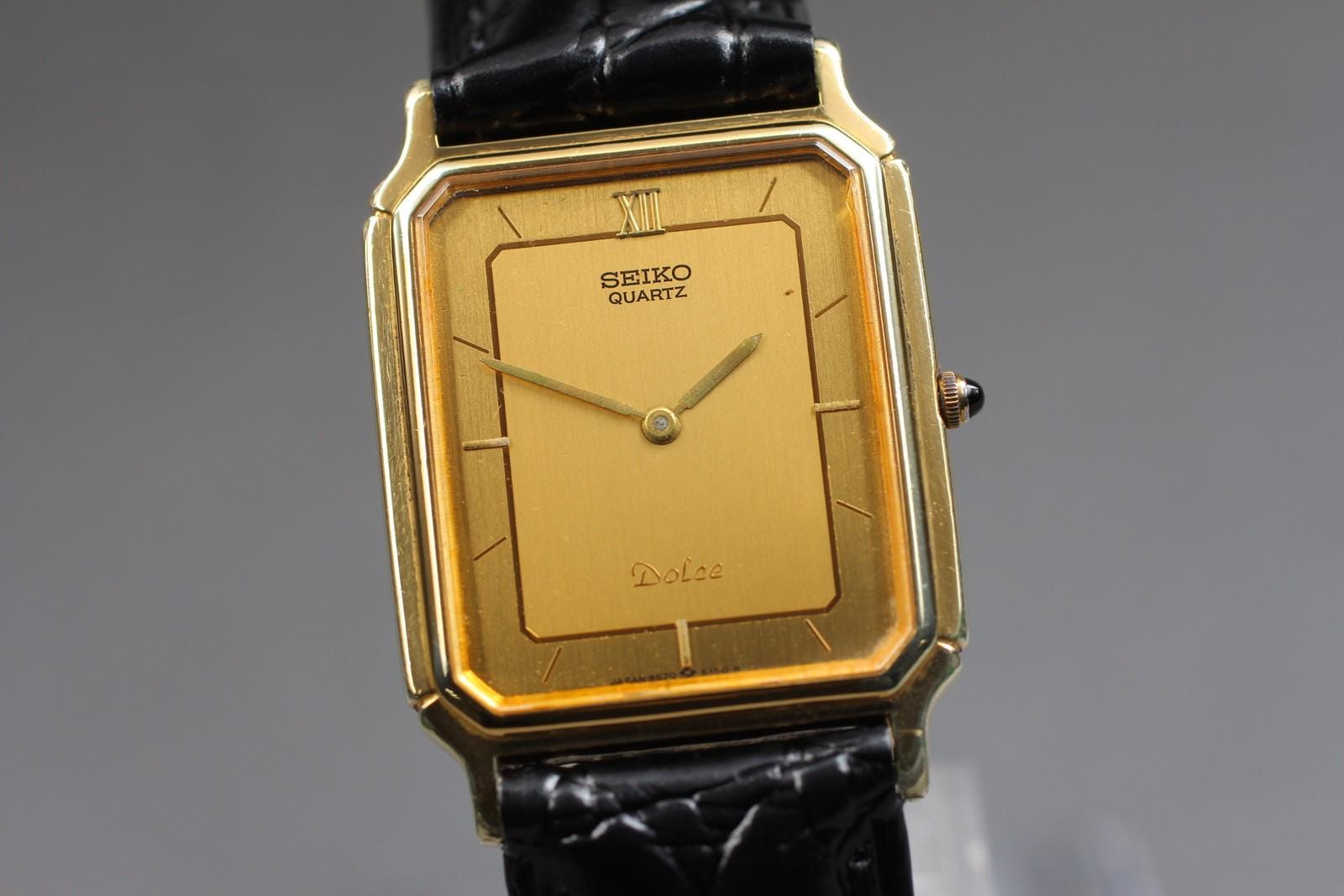 【TM014】SEIKO Dolce クォーツ時計 ゴールド タンク TM014】SEIKO Dolce クォーツ時計 ゴールド タンク