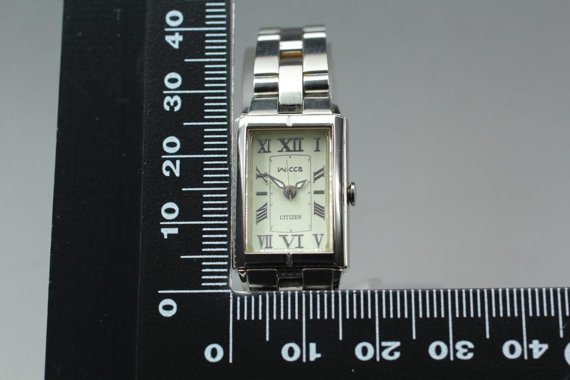 Citizen wicca 5431-s012384 ladies watch vintage new batt near mint from japan/ retro wristwatch classic style timepiece gift, photo 4 sur 5