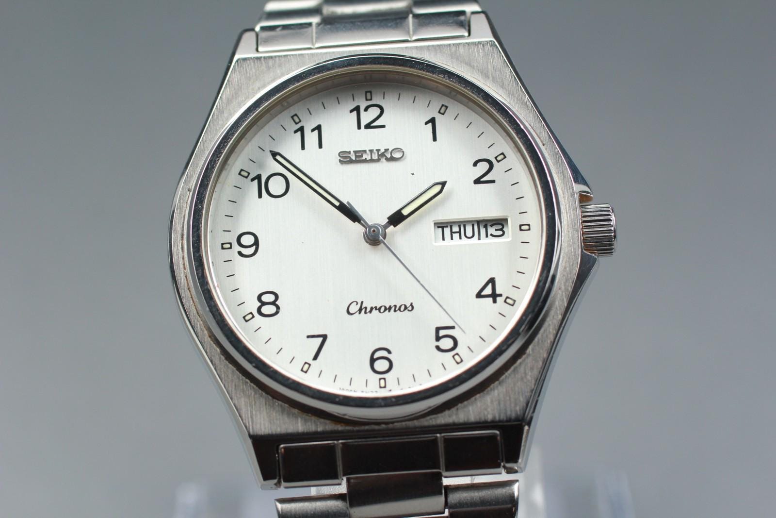 Seiko Quartz Chronos - Etsy